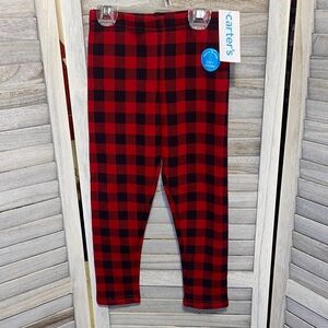 Carter's Classic Red and Black Checkered Leggings